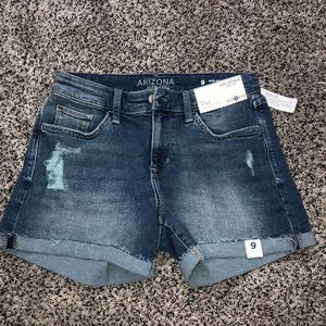 Jean shorts mid-rise